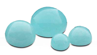 Amazonite 4 mm rund cabochon