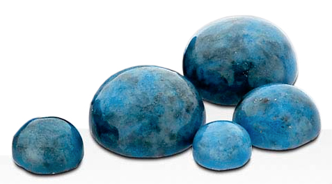 Lapis denim 4 mm rund cabochon