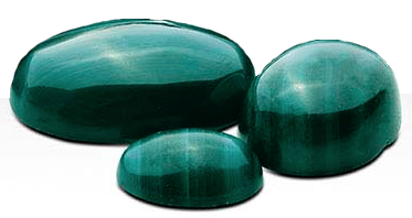 Malachite 10x8 mm oval cabochon