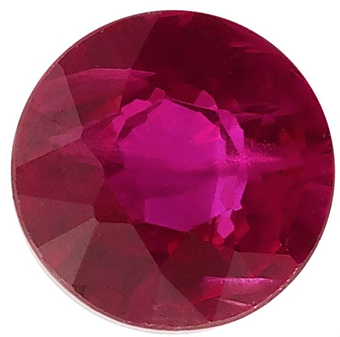 Zirkonia Rubinröd 2 mm rund, 2st. Priset är för 2 stycken.