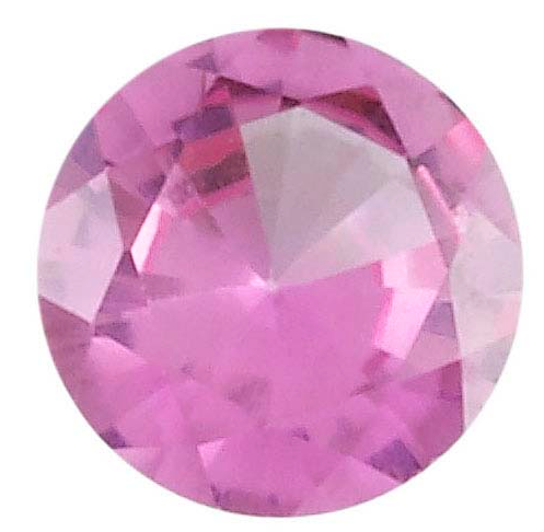 Zirkonia Rosa 2 mm, 2 st (simulerad Rosa Tourmaline) Priset är för 2 st
