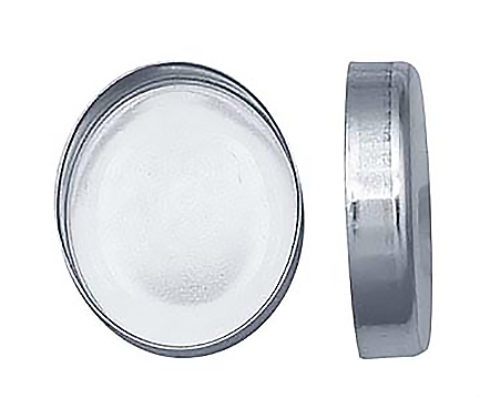 Stenkista finsilver 12x10 mm oval. Sätthöjd 2,54 mm