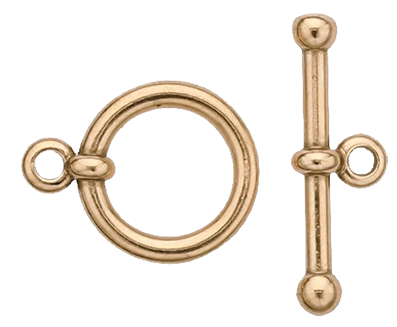 Bronslås  15,7 x 19,4 mm  "Toggle"