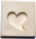 Fusingform Hjärta svängt