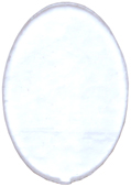 Täckglas Oval ca 3,8 cm hög