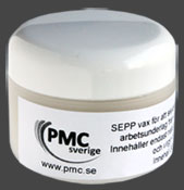 SEPP vax för att motverka att silverlera fastnar på verktyg, underlag, händer.