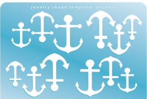 Mall Ankare. Mallens storlek 9 x 13 cm