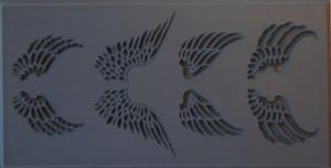 Gummimatta änglavingar 10x5 cm