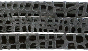 Läderrem Cancun svart 10mm platt. Priset är per 20 cm.