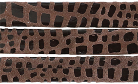 Läderrem Cancun Brun 10mm platt. Priset är per 20 cm.