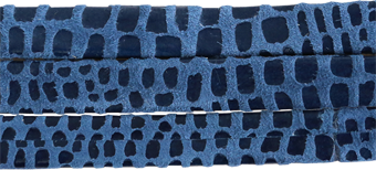 Läderrem Cancun Denim 10mm platt. Priset är per 20 cm.