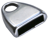 Avslut för 10 mm läder. Andra kombinationer kan också limmas in.