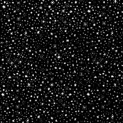 Platina stjärnnatt, 10x10 cm , silverfärgade stjärnor