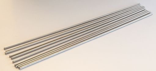 Mandreller 3 mm, 25cm långa, 10 st, rostfritt stål