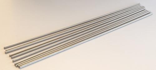 Mandreller 3 mm, 25cm långa, 10 st, rostfritt stål