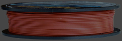 Smyckevajer, Red Jasper, 0,5 mm, längd 9,2M