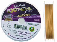 Smyckevajer Extrem guld 0,35 mm FIN. Längd 9M. Vajern är förgylld med 24K guld.