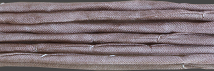 Sidenband, vävt, tvättat och handfärgat 3 mm, 1meter.