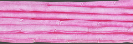 Sidenband, vävt, tvättat och handfärgat 3 mm, 1meter.