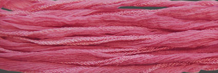 Sidenband, tvättat och handfärgat 18 mm brett, krusigt, 1meter.