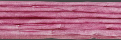 Sidenband, vävt, tvättat och handfärgat 3 mm, 1meter.