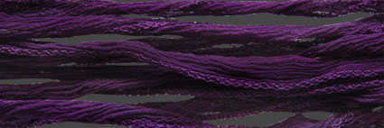 Sidenband, tvättat och handfärgat 18 mm brett, krusigt, 1meter.