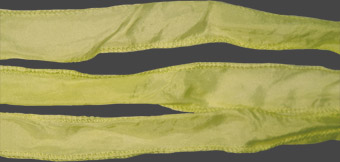 Sidenband, tvättat och handfärgat 20 mm brett, 1meter.