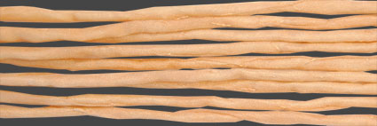 Sidenband, vävt, tvättat och handfärgat.1meter.