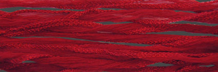 Sidenband, tvättat och handfärgat 18 mm brett, krusigt, 1meter.