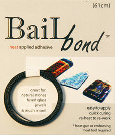 Bale Bond, ett lim för att fästa upphängen på glas. Svart.
