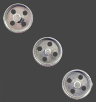 Silverspritsprofiler som skapar former med hål. 3,5  + 4,0  + 4,5 mm.
