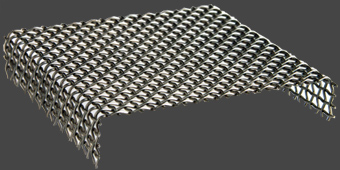 Bränngaller med nedvikta kanter 7,5x7,5 cm