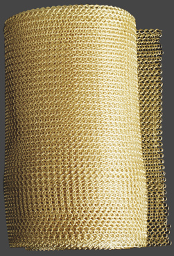 Ljus guld, 8,5cm bred. Tät väv, grov tråd. Två längder 22 cm eller 1 meter.Välj längd