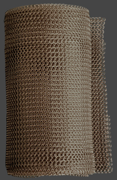 Gråbrun, 8,5cm bred. Tät väv, grov tråd. Två längder 22 cm eller 1 meter.Välj längd