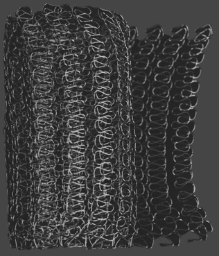 Svart, 8,5cm bred. Gles väv, grov tråd. Finns i längden 22 cm