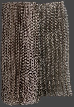 Gunmetal, gråbrun, 8,5cm bred. Medeltät, grov tråd. Två längder 22 cm eller 1 meter.Välj längd