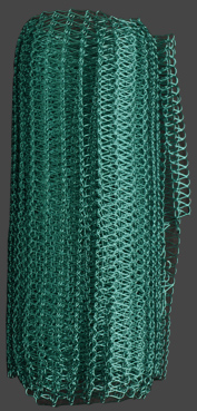 Dark Cyan, 8,5cm bred. Medeltät, grov tråd. Längd 22 cm.