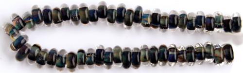 Glasring 25st multifärgad mörk, typ donut