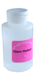 Medium för glasfärg för att blanda i färgpulvret eller späda ut eller fästa färg. 10cl.