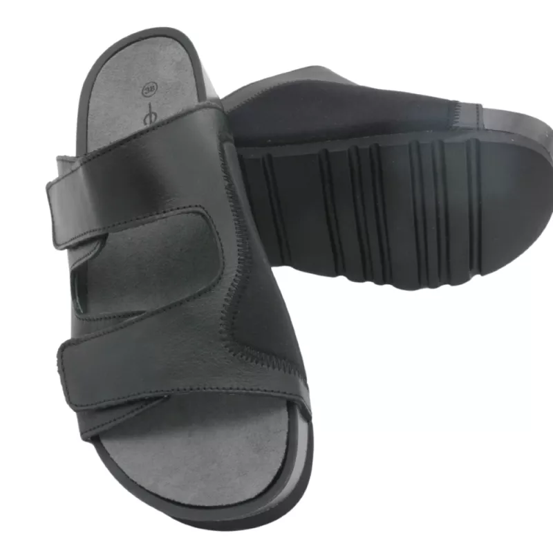 Sandaler för sned stortå hallux valgus detaljbild undersida