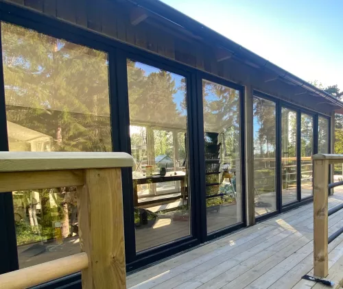 SKJUTDÖRR 4-DELAD PVC TILT/SLIDE