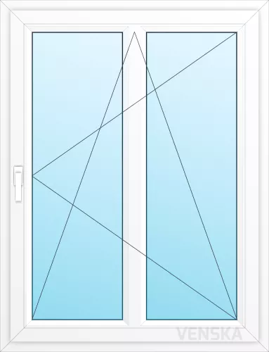 Öppningsbart PVC Fönster Light 1-luft mittpost