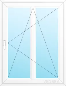 Öppningsbart PVC Fönster Original 1-luft mittpost