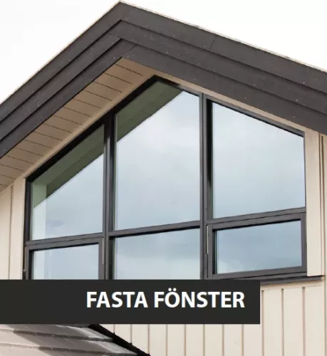 Fast aluminiumfönster SlimLine Optimal