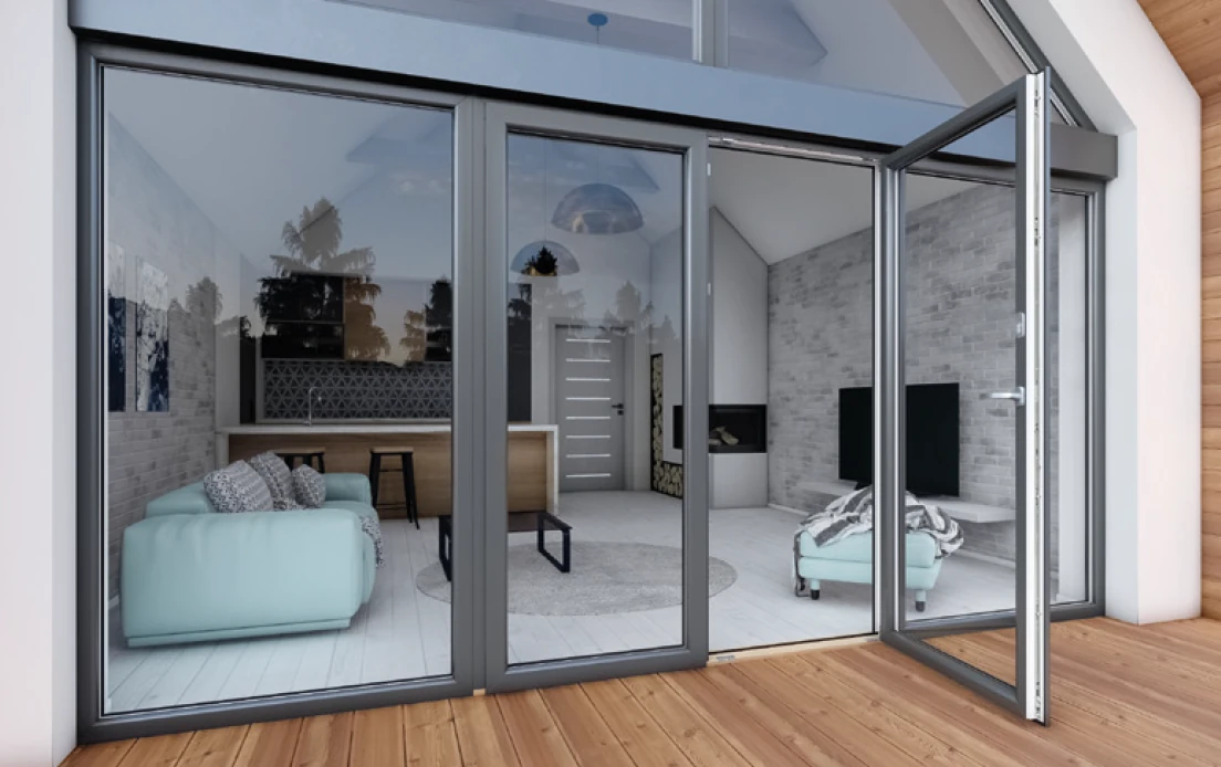 Utåtgående Altandörr PVC EXT