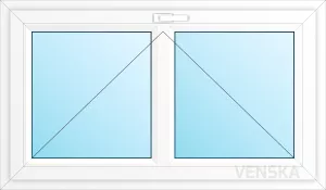 Öppningsbart PVC-källarfönster Light mittpost