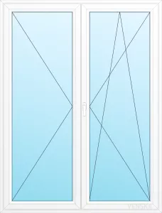 Inåtgående Pardörr PVC Original