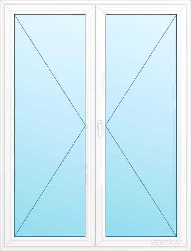Utåtgående Pardörr PVC EXT