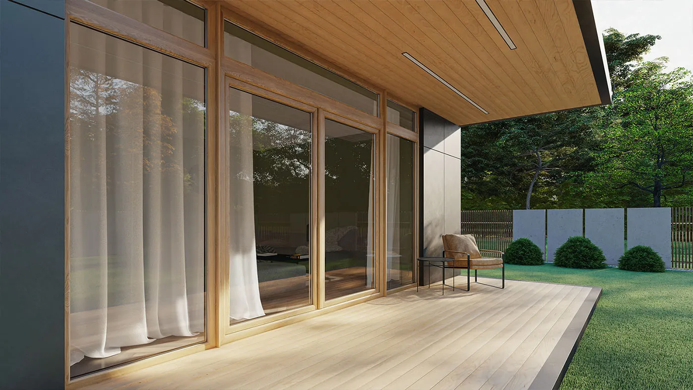 SKJUTDÖRR 2-DELAD PVC TILT/SLIDE