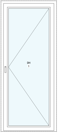Utåtgående Altandörr trä SlimLine Optimal
